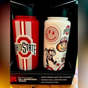 Ohio State University 2Pack stainless steel insulated waters bottle-New in box!